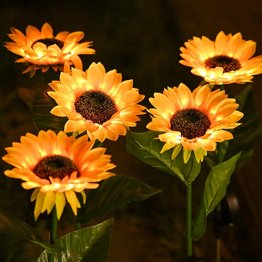 Wasserdichte Solar-Sonnenblumenlampe – SolarBloom