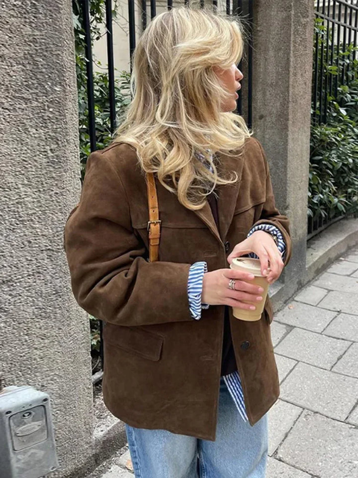 Trendy uldfrakke til damer - Anna