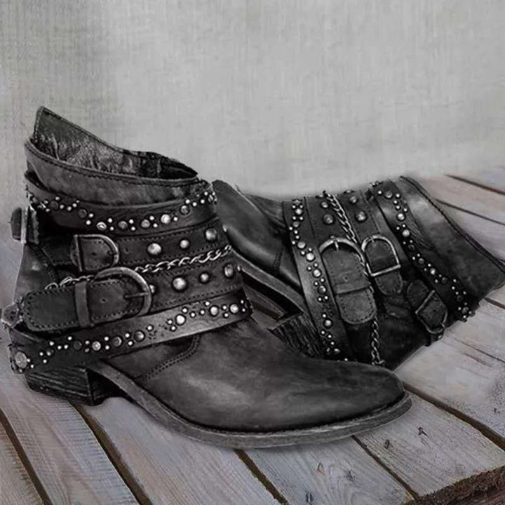 Botas vintage sin cordones para mujer - Nora