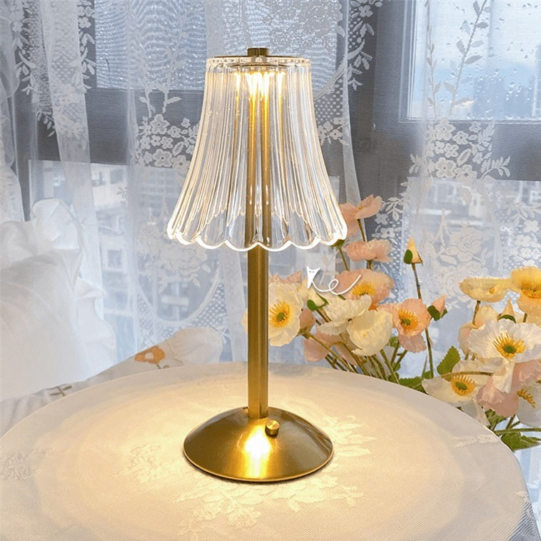 LED Retro Bordlampe USB Oppladbar - BrillianceGlow