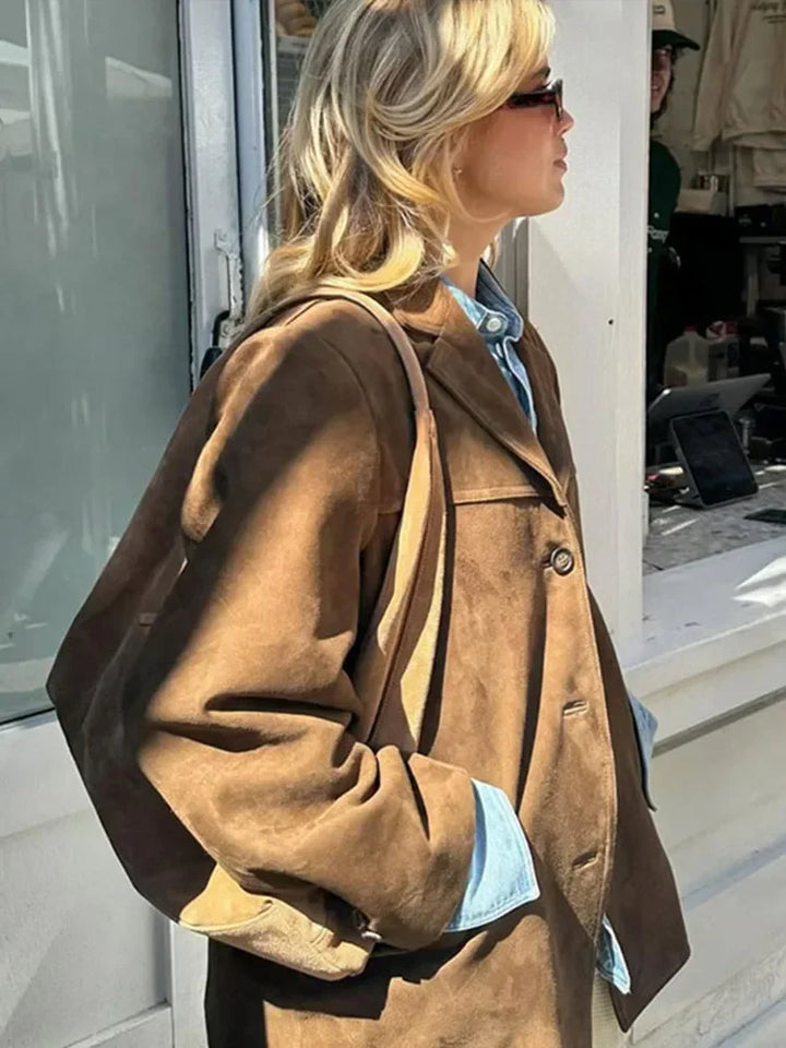 Trendy uldfrakke til damer - Anna