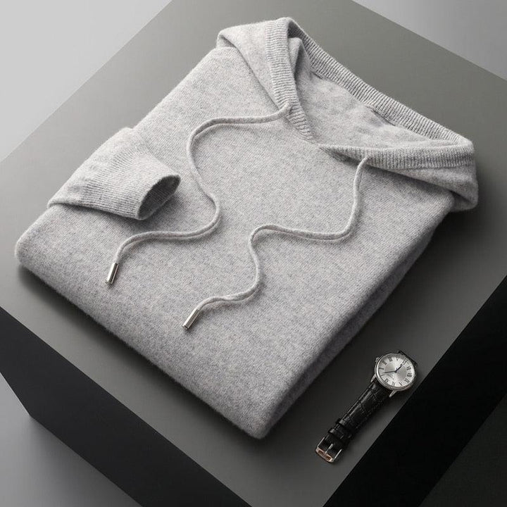 Sudadera con capucha para hombre de lana merina – Edición de otoño Cassiano
