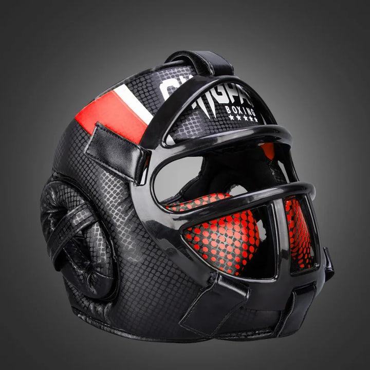 Premium hodebeskyttelse med ansiktsmaske – FightGuard