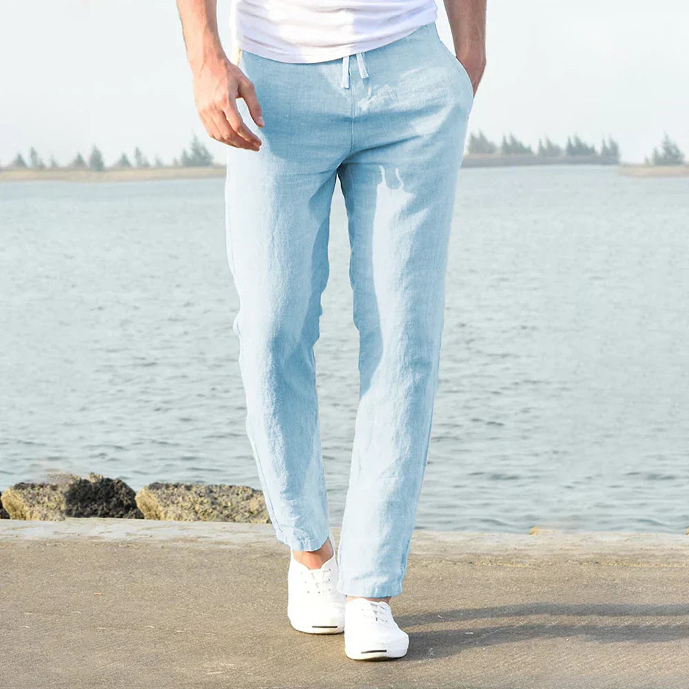 Pantalones de lino para verano/primavera para hombre - Langston
