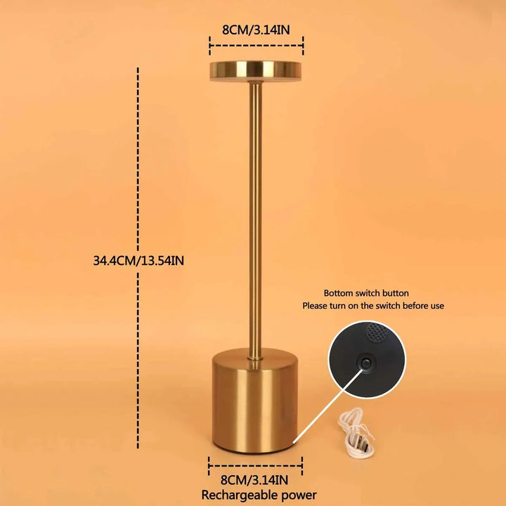 Wireless Metal LED Desk Lamp - LumiMetal