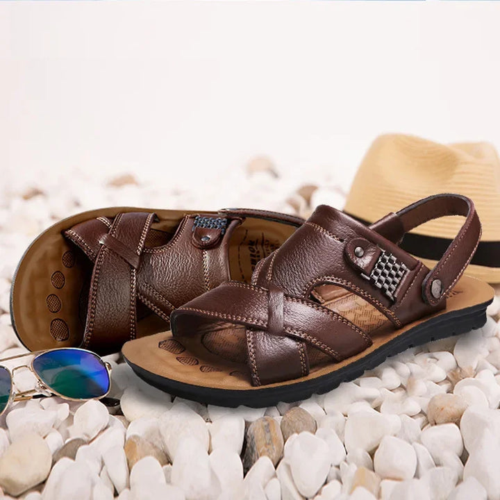 Durable & Breathable Leather Sandals for Men – Tiberius
