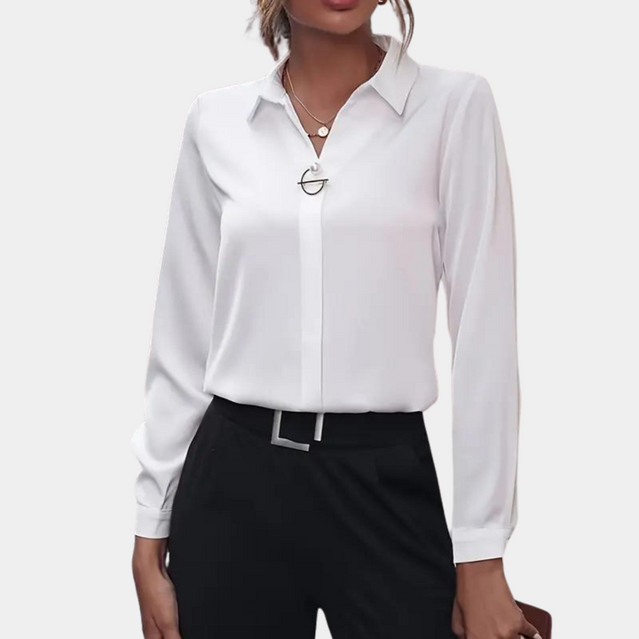 Elegante Chiffonbluse für Damen – Amélie
