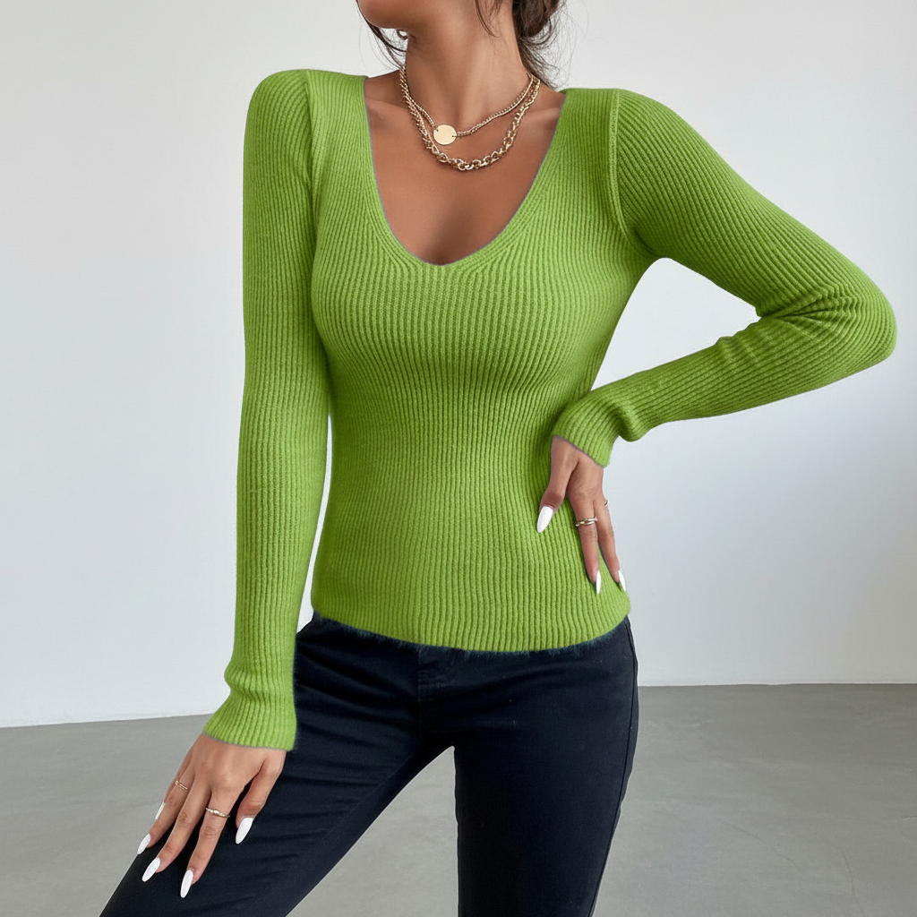 Slim Fit Strickpullover - Veronika