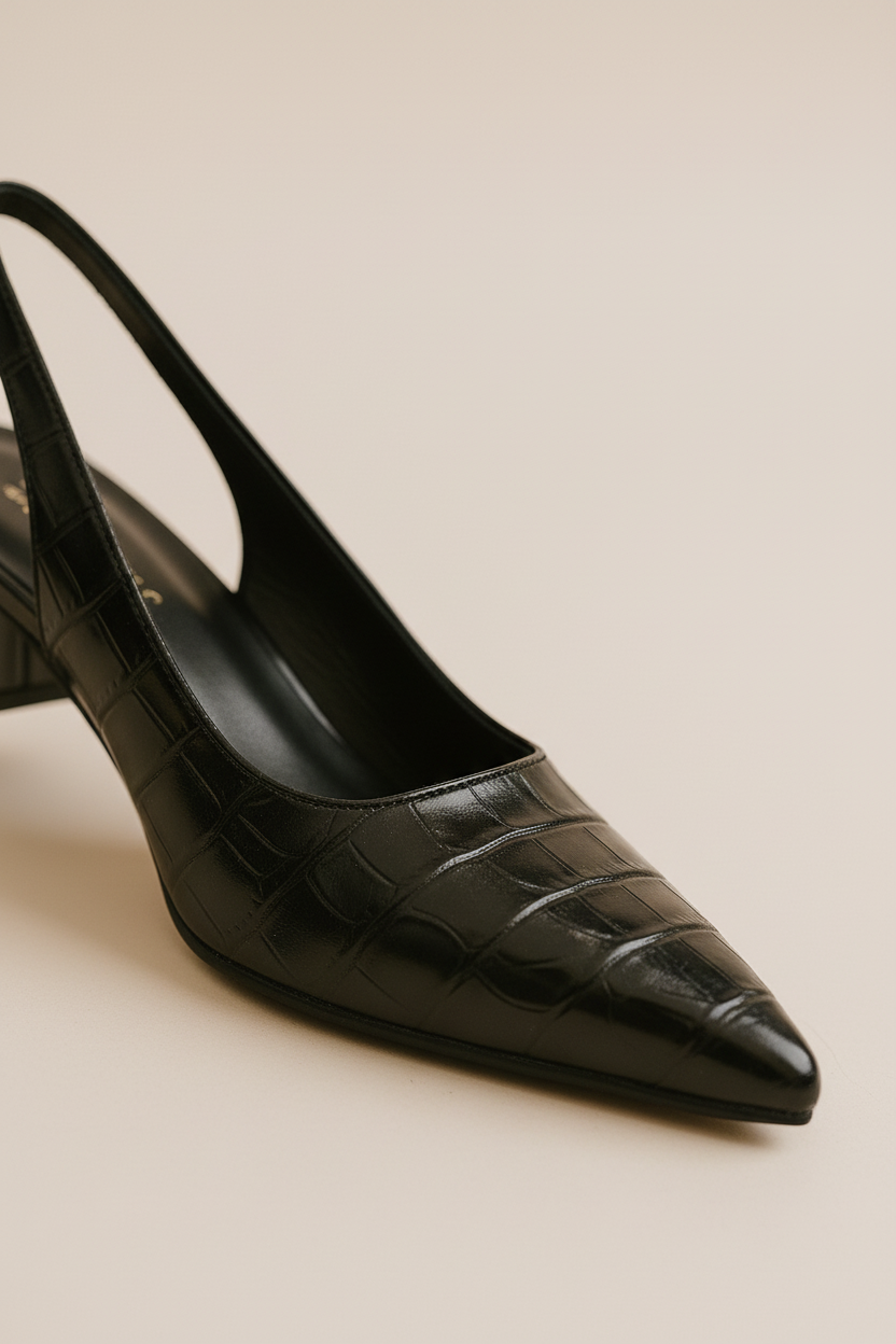 Slingback Pumps Mit Blockabsatz -  Annika