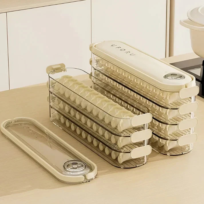Stapelfähige Frischhaltebox mit Deckel – FridgeStack