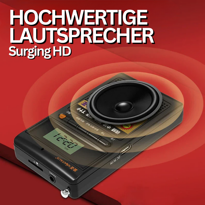 Portable Bluetooth Radio and MP3 Player - SoundPocket Mini