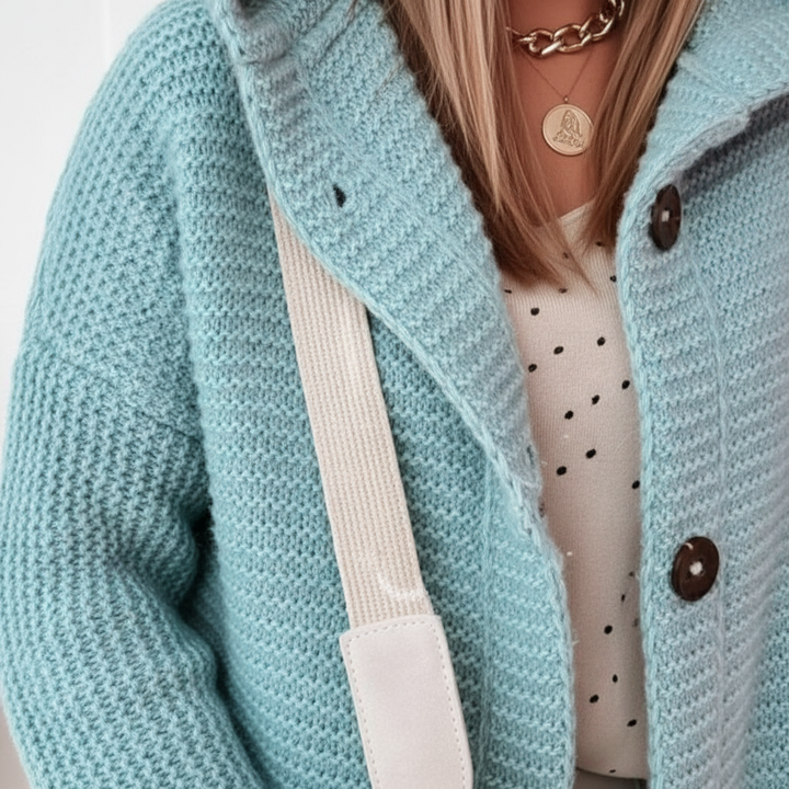 Strickweste Mit Kapuze - Isabella