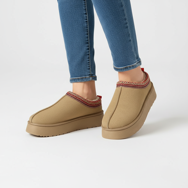Suede Lederoptik Mit Fütterung - WarmLoafer