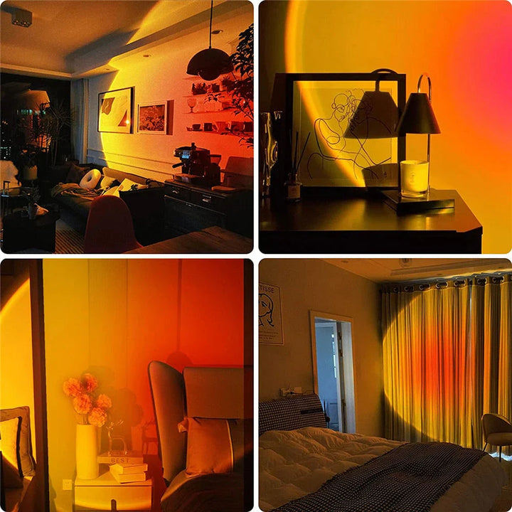 Lámpara de atardecer con 4 colores - GlowSphere