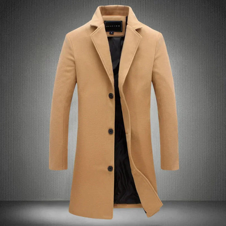 Abrigo de lana elegante para hombre - Maxwell