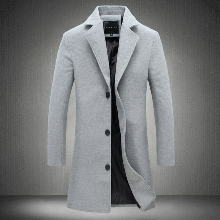 Abrigo de lana elegante para hombre - Maxwell