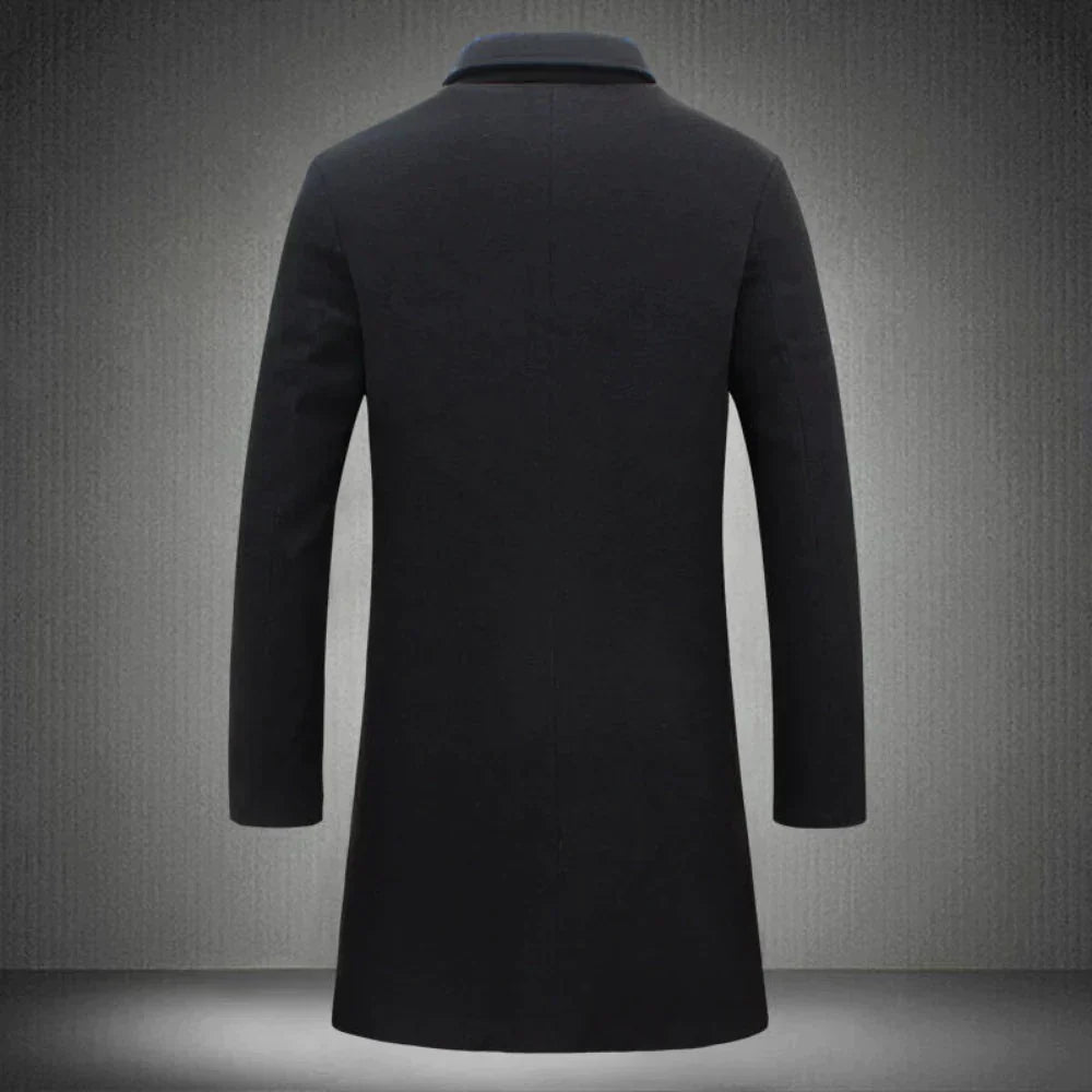 Abrigo de lana elegante para hombre - Maxwell