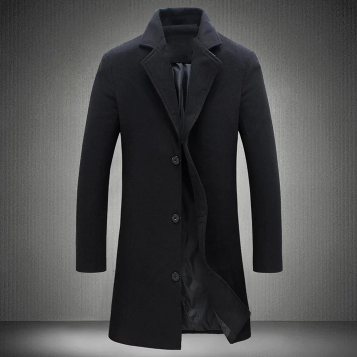 Abrigo de lana elegante para hombre - Maxwell