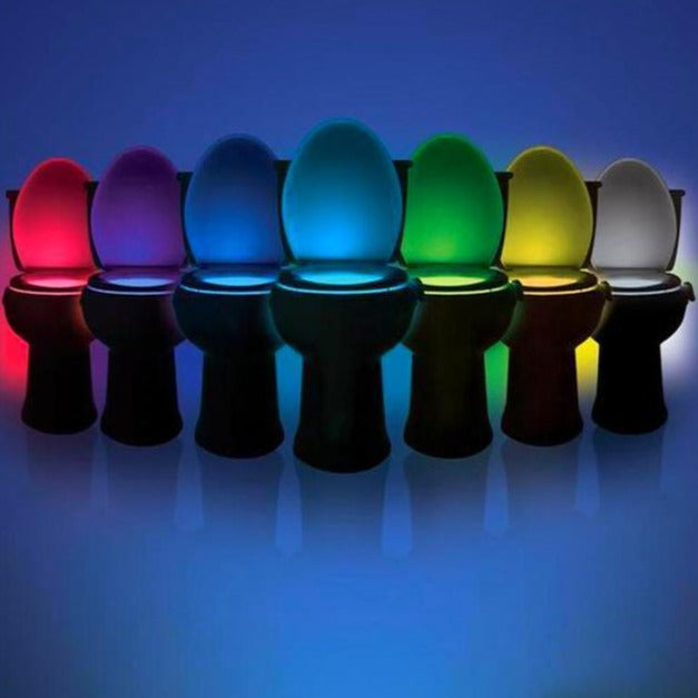 Bevægelsesstyret toilet natlampe - GlowBowl