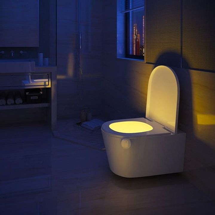 Bevægelsesstyret toilet natlampe - GlowBowl
