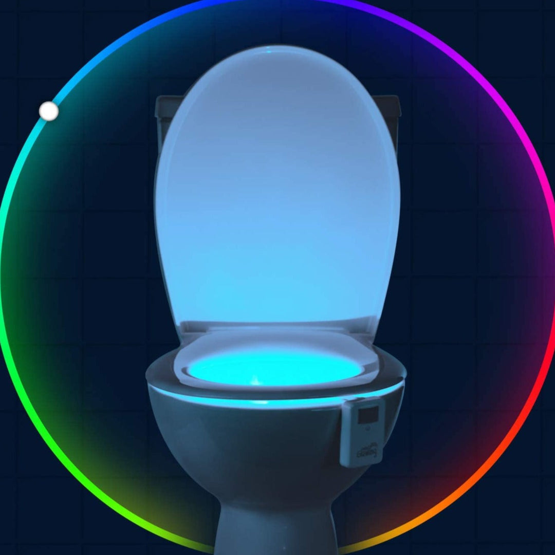 Bevægelsesstyret toilet natlampe - GlowBowl