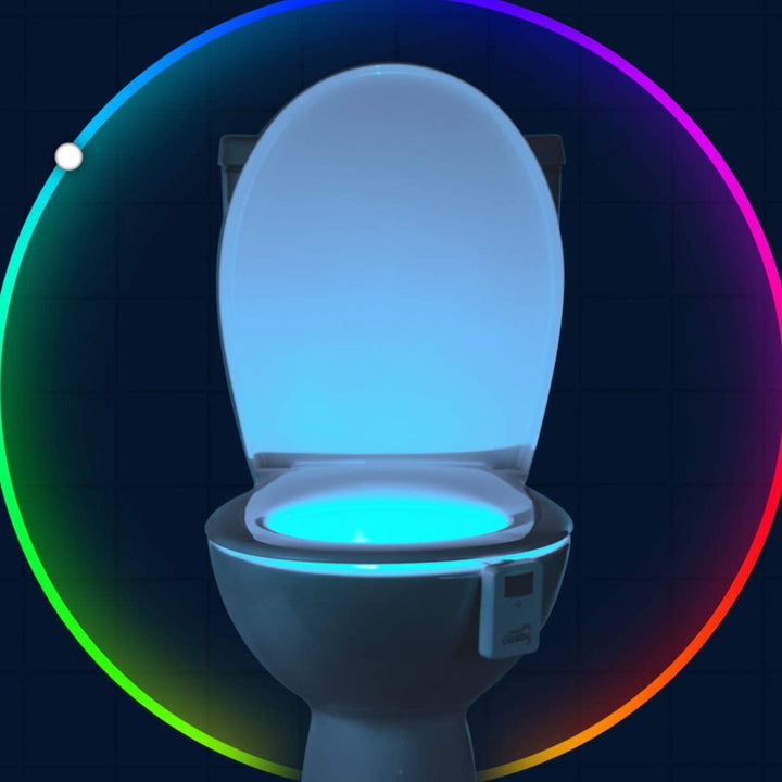 Bevægelsesstyret toilet natlampe - GlowBowl