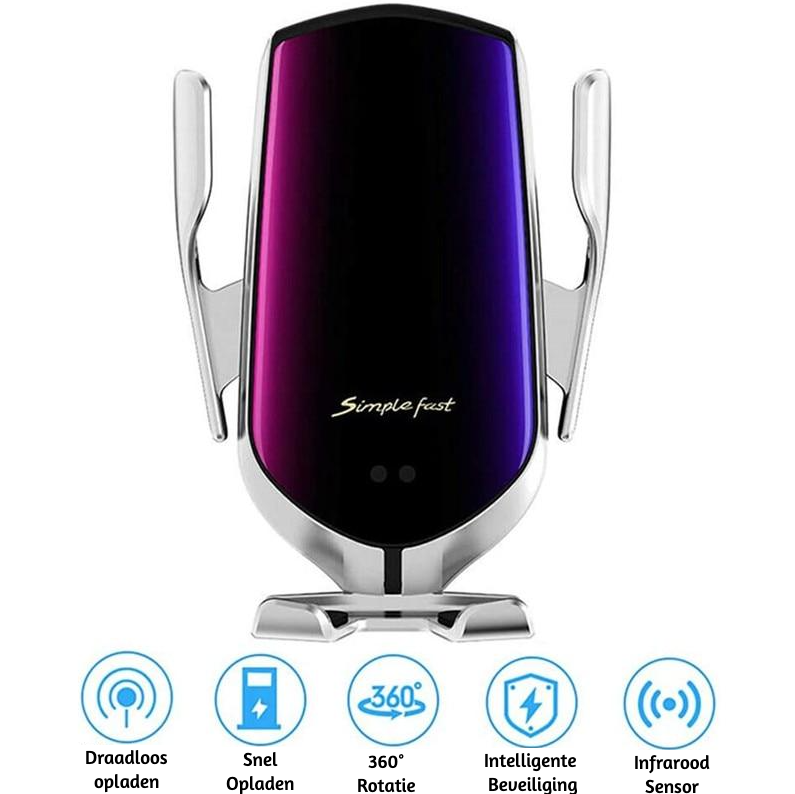 Automatic phone holder with wireless charger – GripCharge