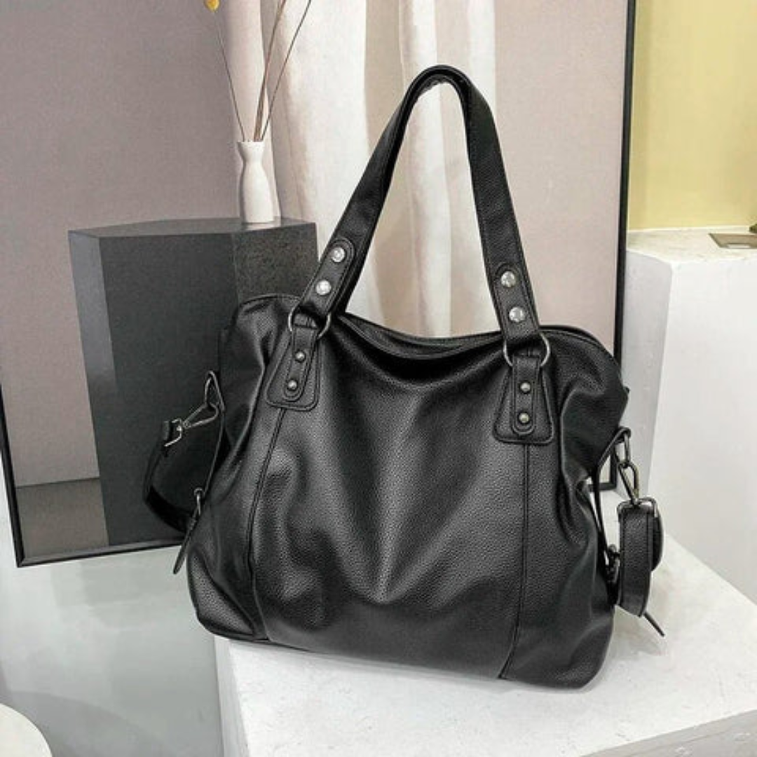 Bolso de hombro de cuero de lujo para mujer - EliteCarry