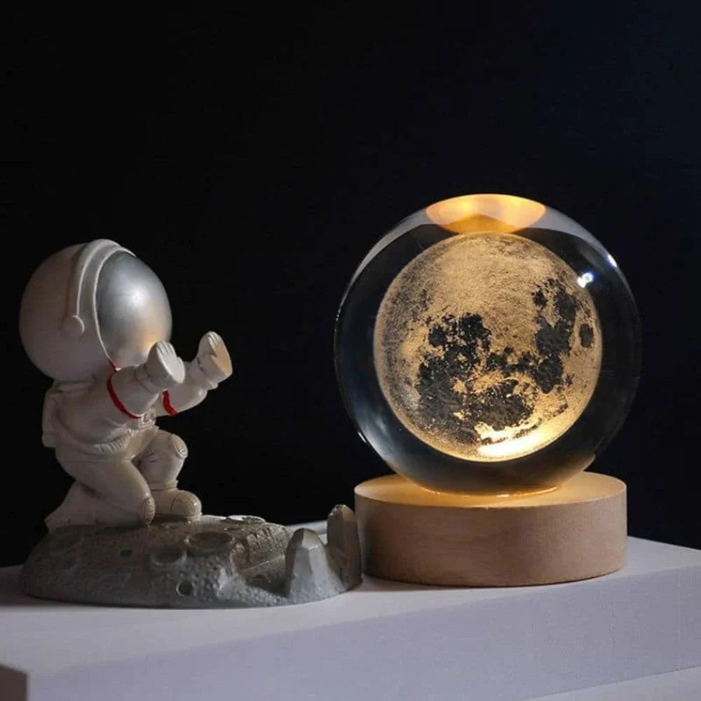 3D-Engravierte Kristallkugel - Celestia