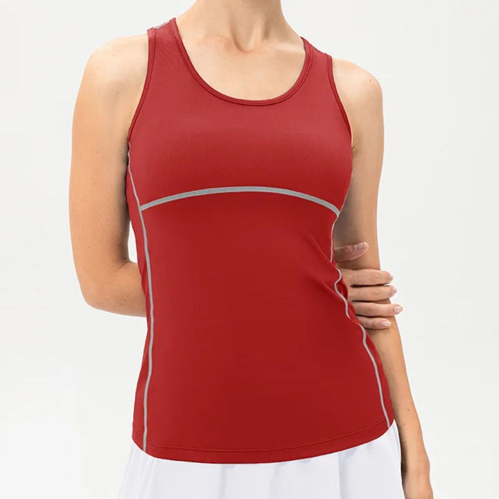 Arlene camiseta sin mangas de yoga de secado rápido
