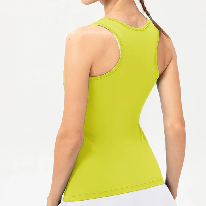 Arlene camiseta sin mangas de yoga de secado rápido