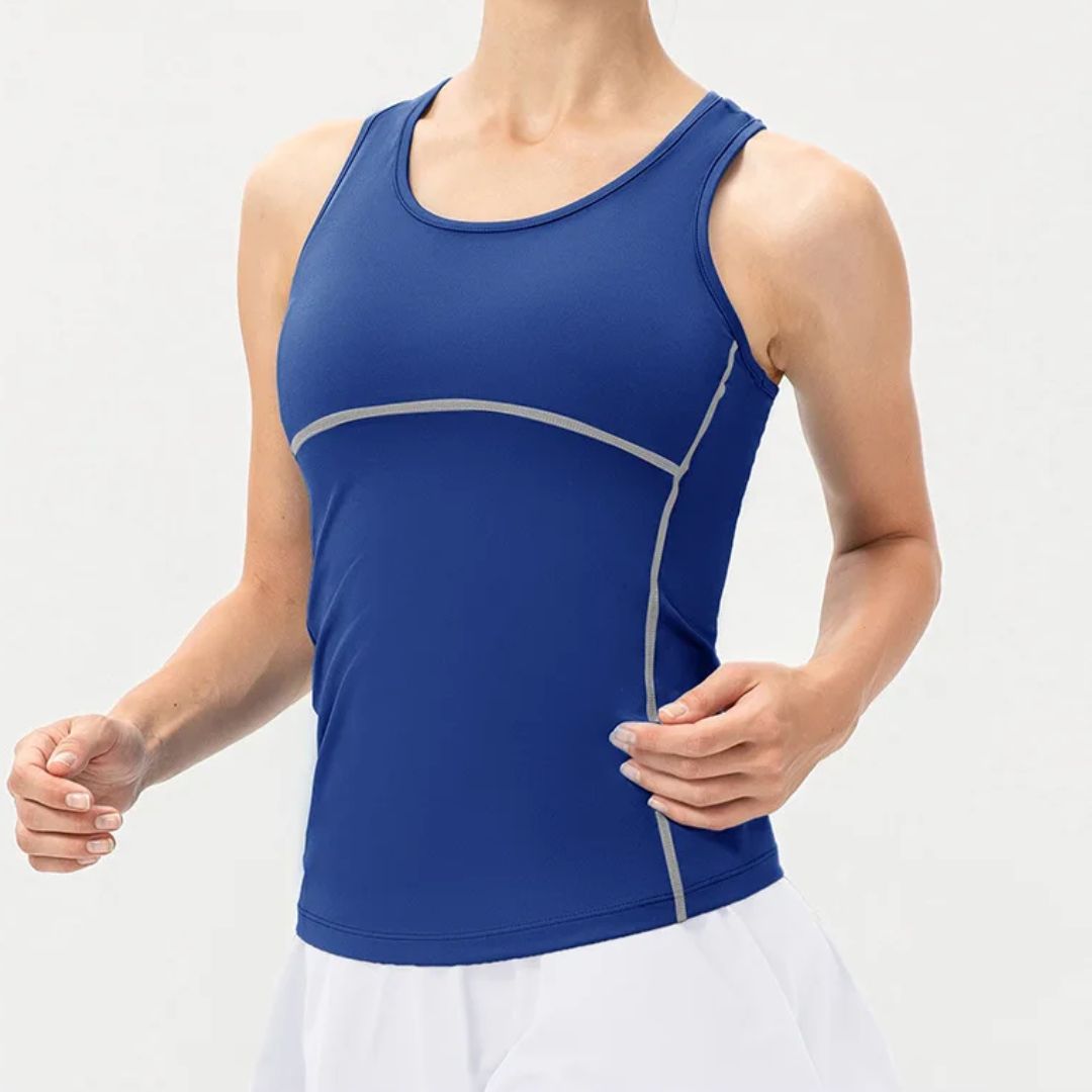 Arlene camiseta sin mangas de yoga de secado rápido