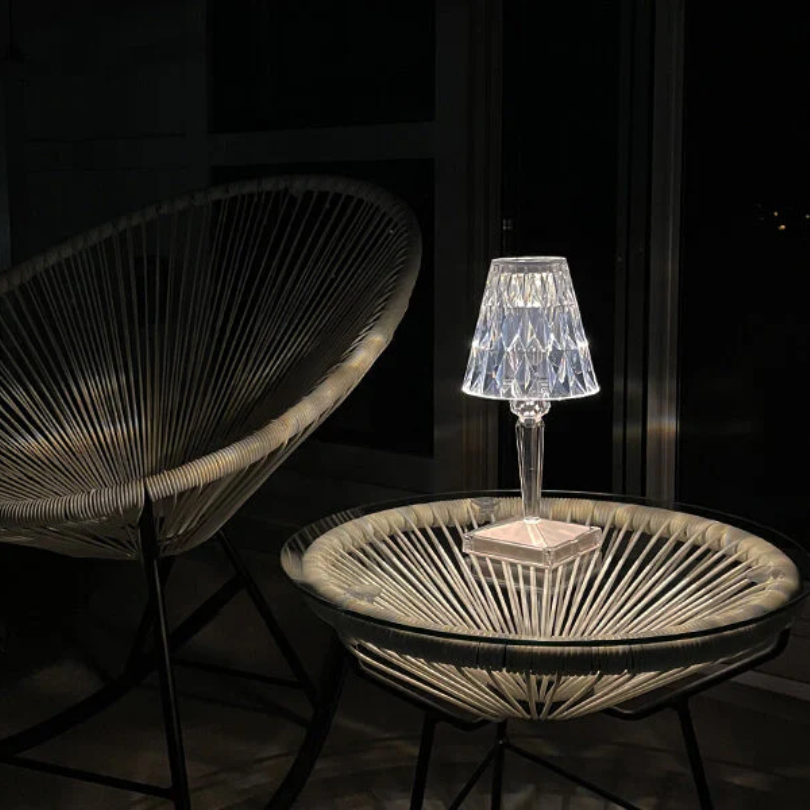 Chice krystal-design bordlampe – CrystalLuxe