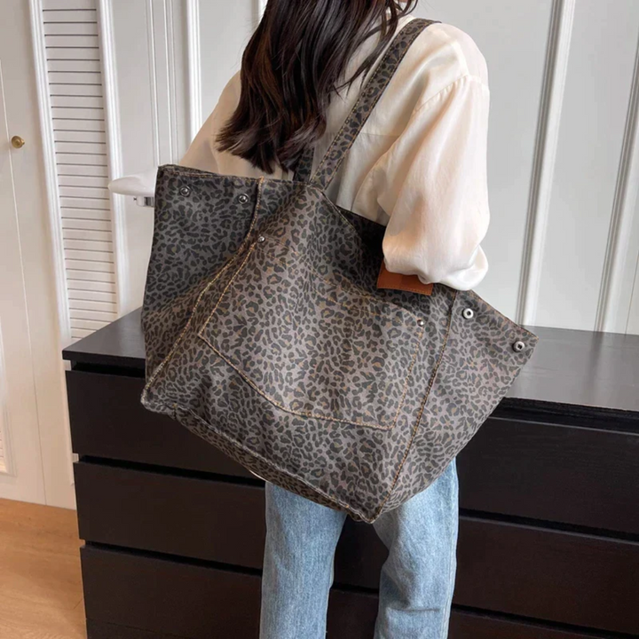 Bolso elegante con estampado de leopardo - WildElegance