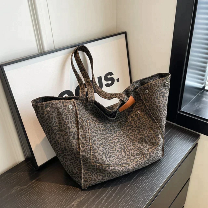 Bolso elegante con estampado de leopardo - WildElegance
