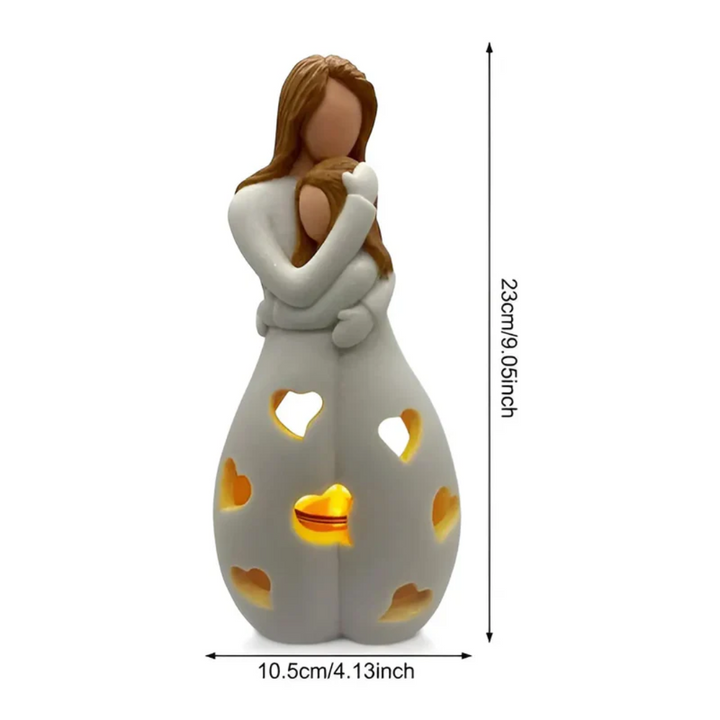 Embracing Mother and Daughter Candle Holder - EternalBond