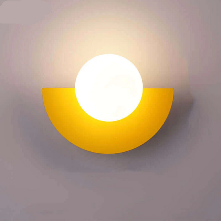 Metallic Crescent Wall Lamp - LunaMetal