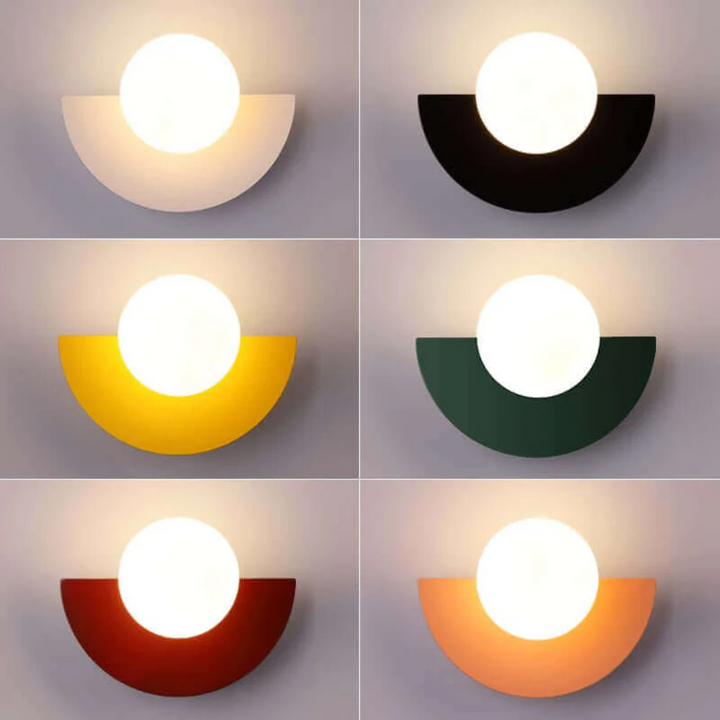 Metallic Crescent Wall Lamp - LunaMetal
