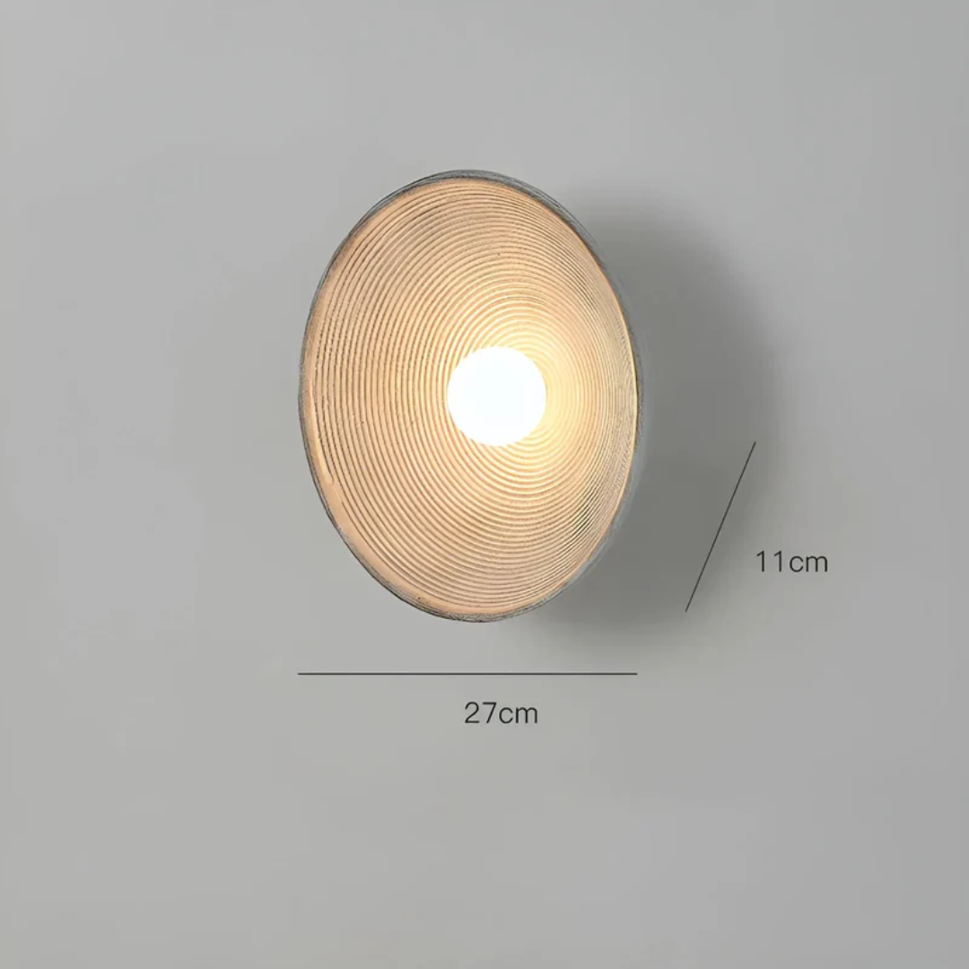 Japansk Wabi-Sabi vegglampe - ZenGlow Disc