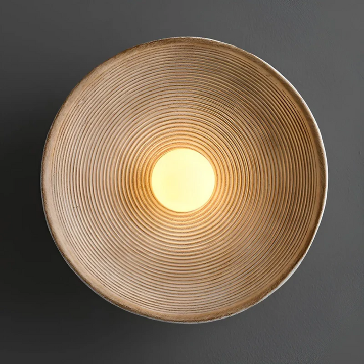 Japansk Wabi-Sabi vegglampe - ZenGlow Disc