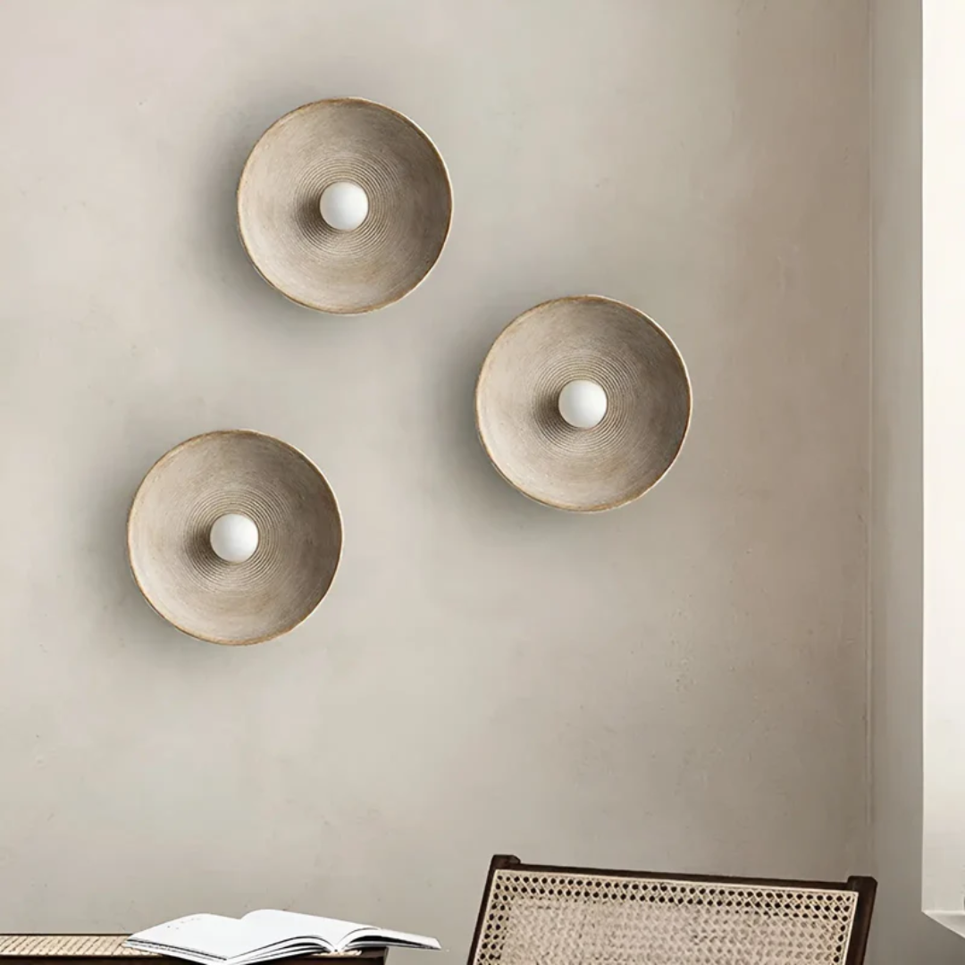 Japansk Wabi-Sabi vegglampe - ZenGlow Disc