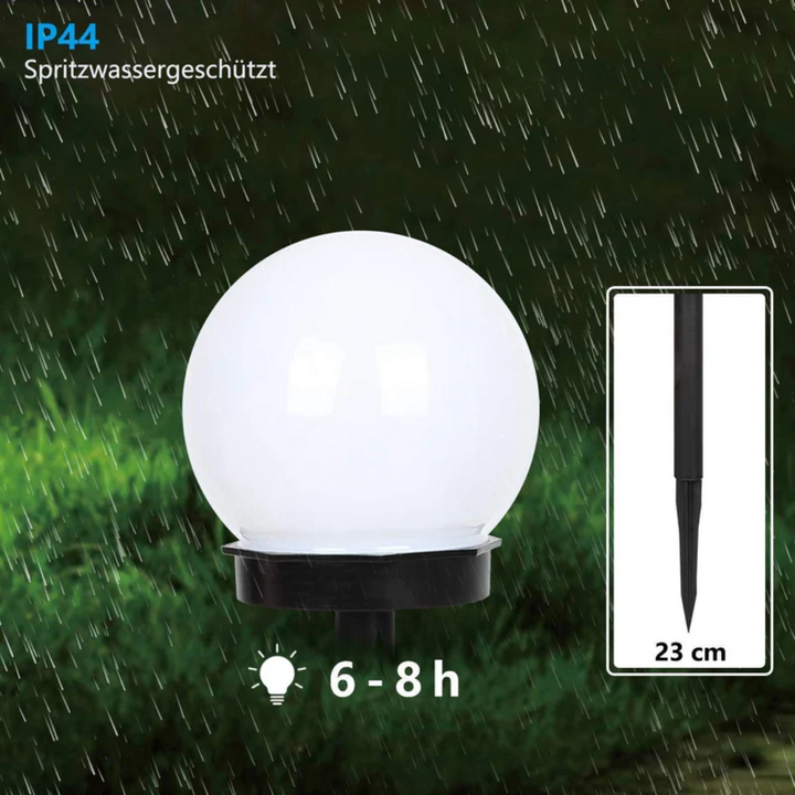 3 piezas de luces solares LED impermeables para jardín - SunLuxe Orbs