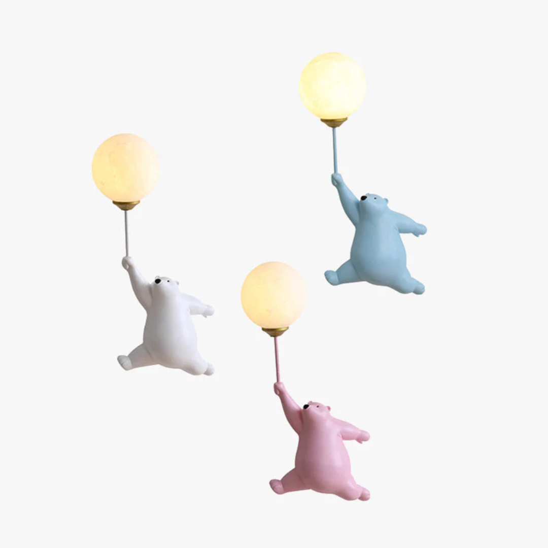 Lámpara de pared LED con diseño de oso - TeddyGlow