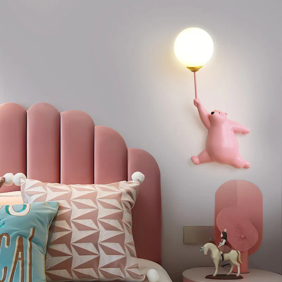 Lámpara de pared LED con diseño de oso - TeddyGlow