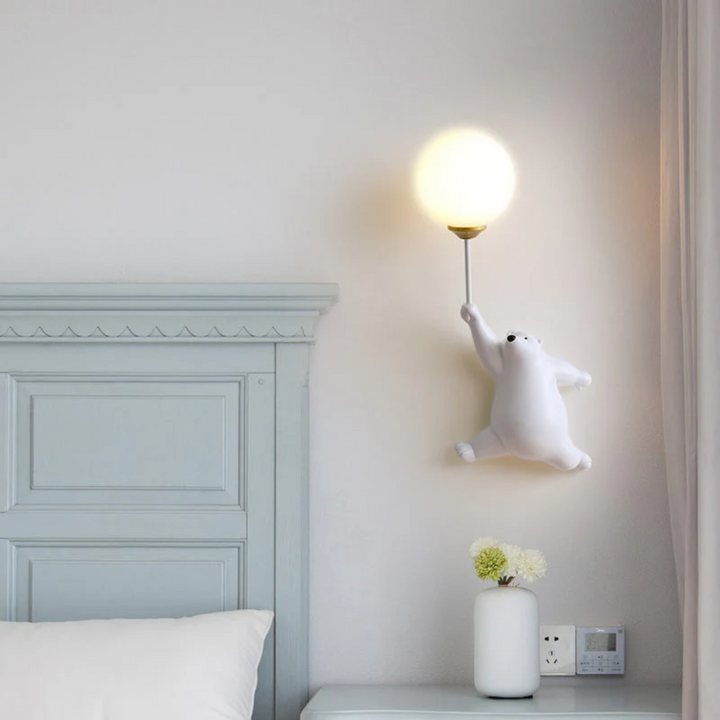 Lámpara de pared LED con diseño de oso - TeddyGlow