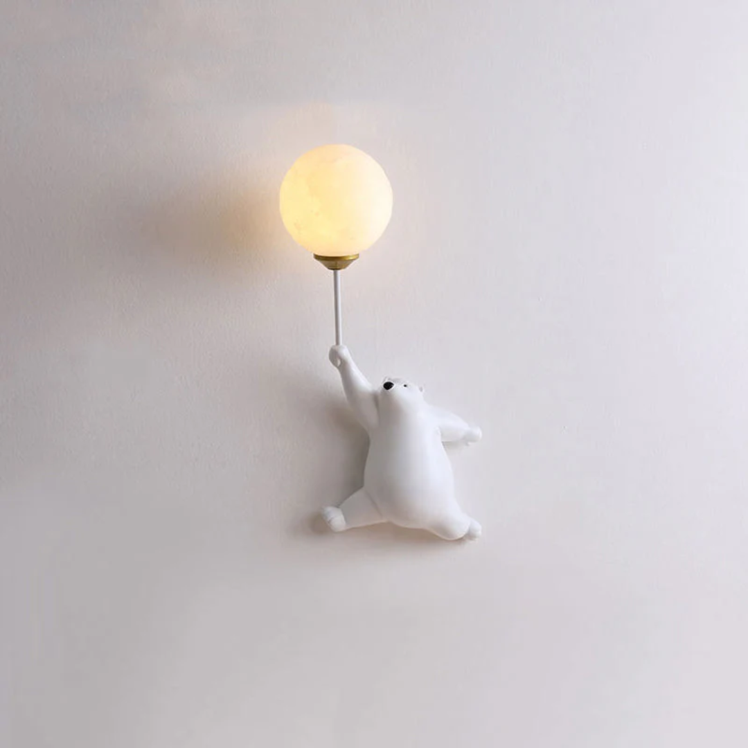 Lámpara de pared LED con diseño de oso - TeddyGlow