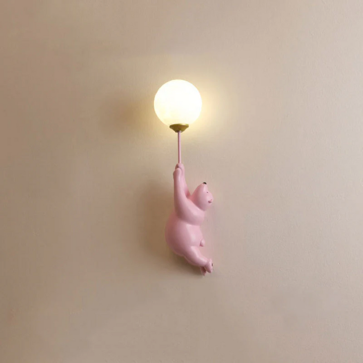 Lámpara de pared LED con diseño de oso - TeddyGlow