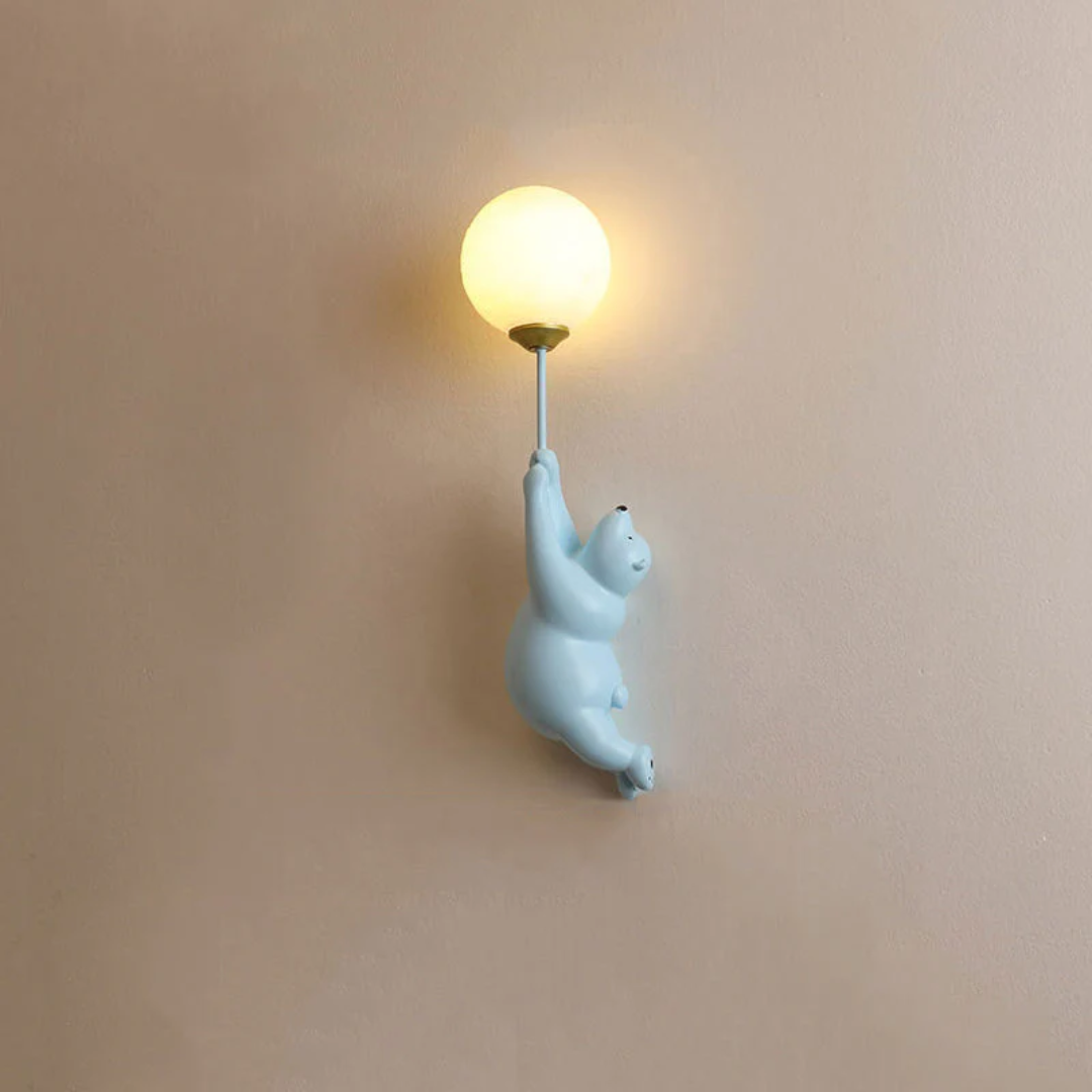 Lámpara de pared LED con diseño de oso - TeddyGlow