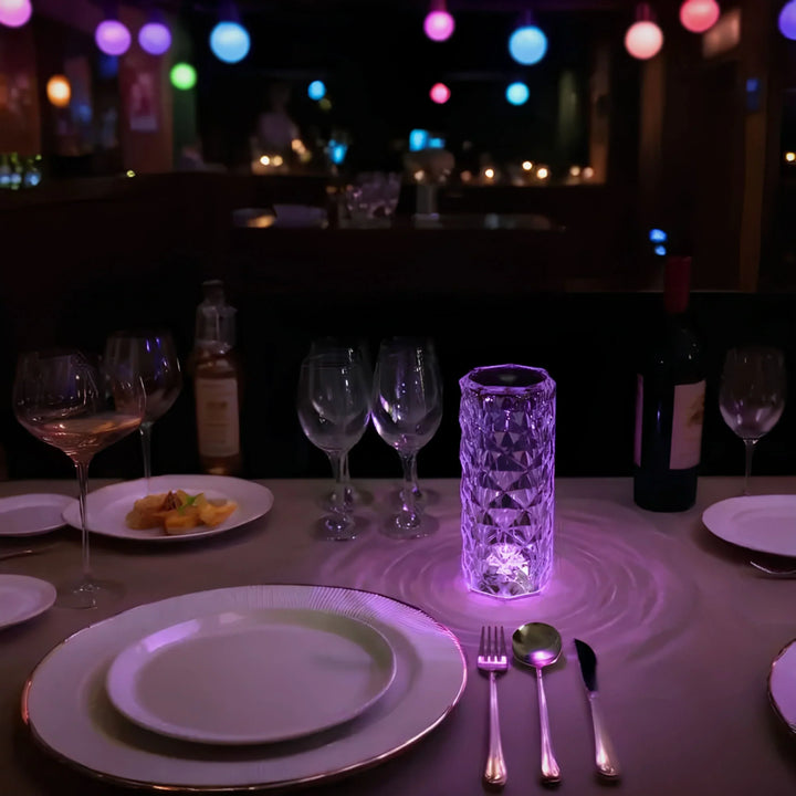 Lámpara de mesa Kristall con control táctil - Aurora