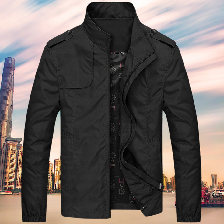 Windproof men's jacket with collar - Camden